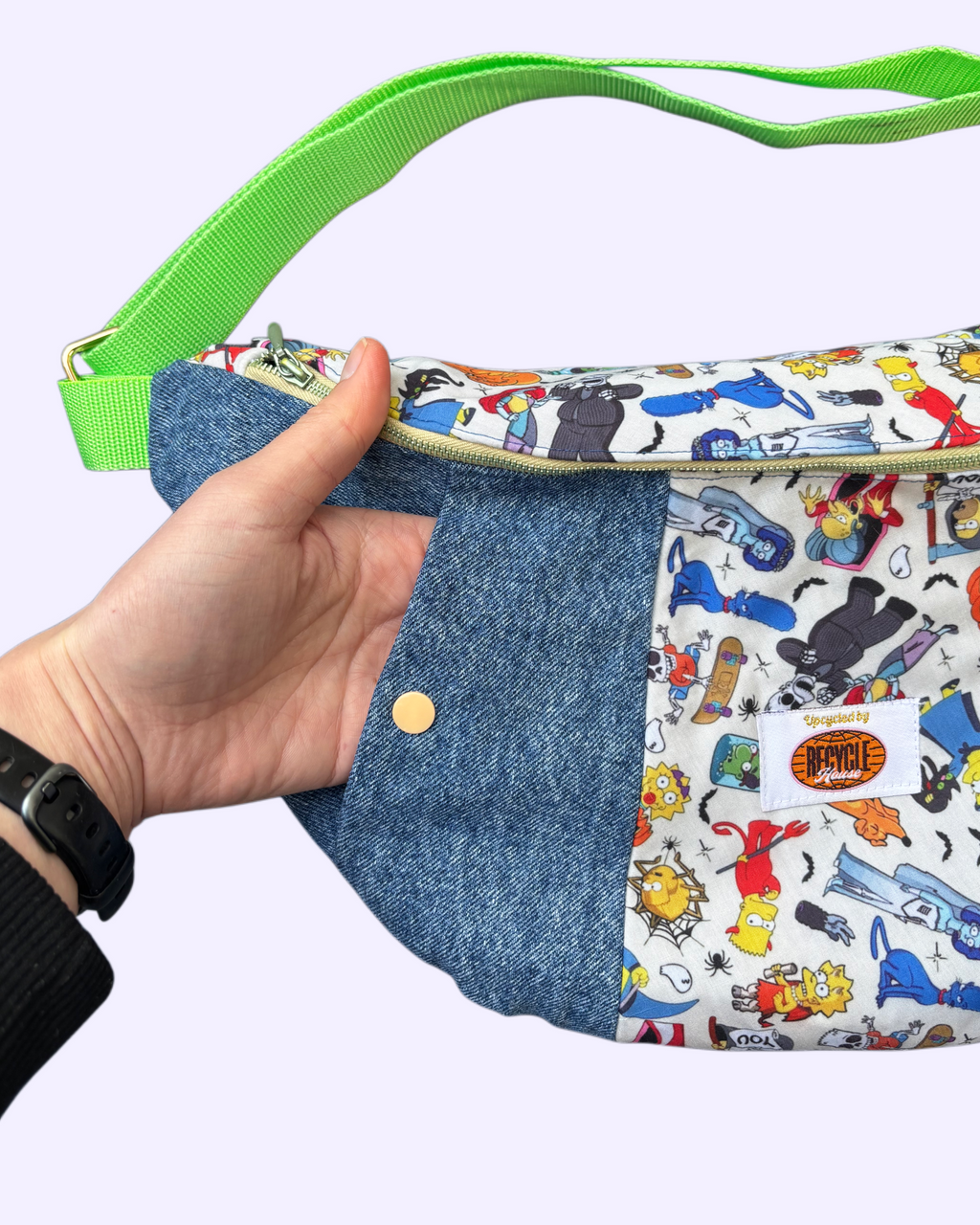 The Simpsons Halloween Cross Bag - Groene band