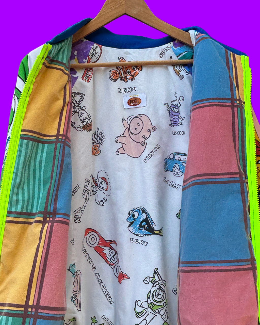 Bomber -  Toy Story mix neon gele rits