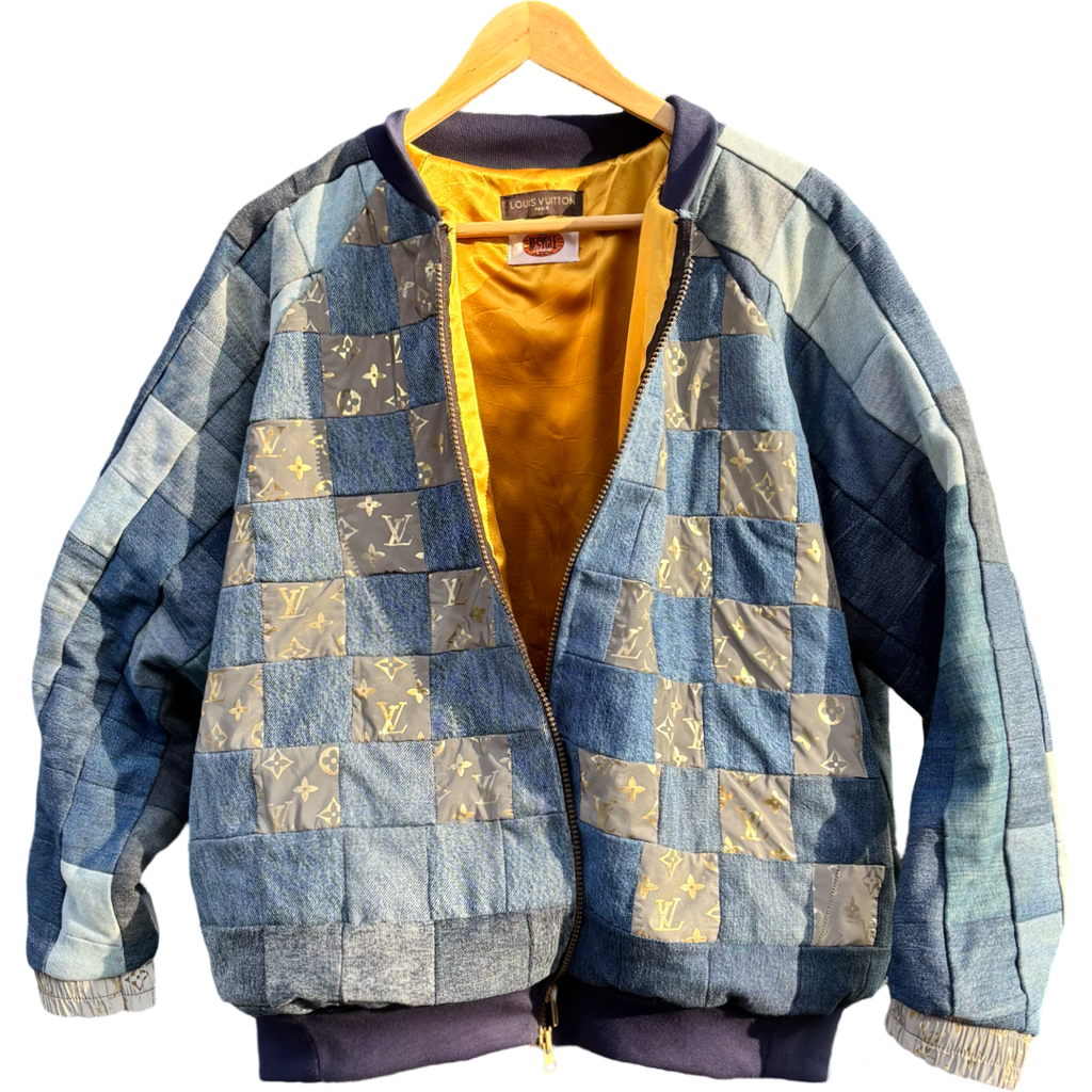 Upcycled Louis Vuitton bomber