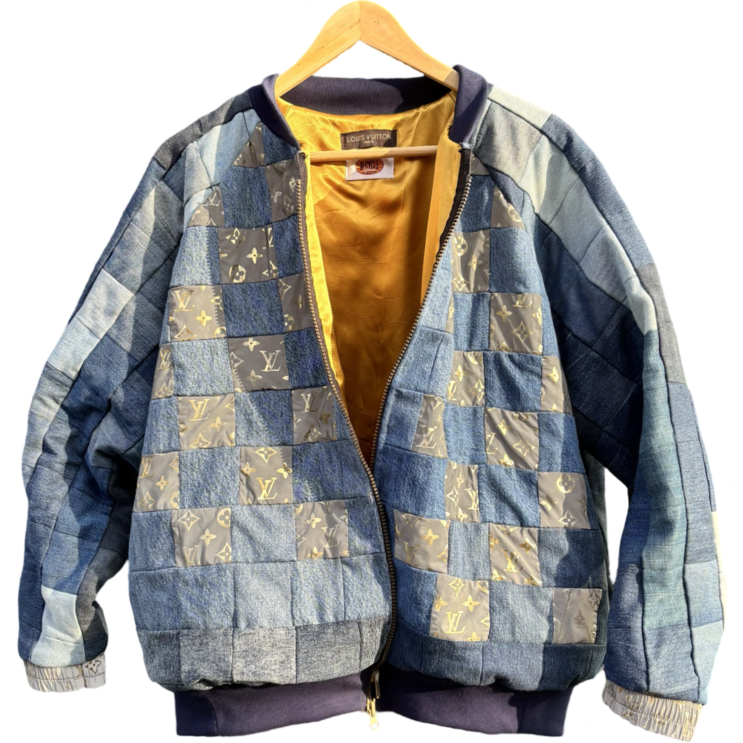 Upcycled Louis Vuitton bomber