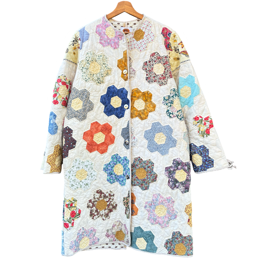Quilt long coat