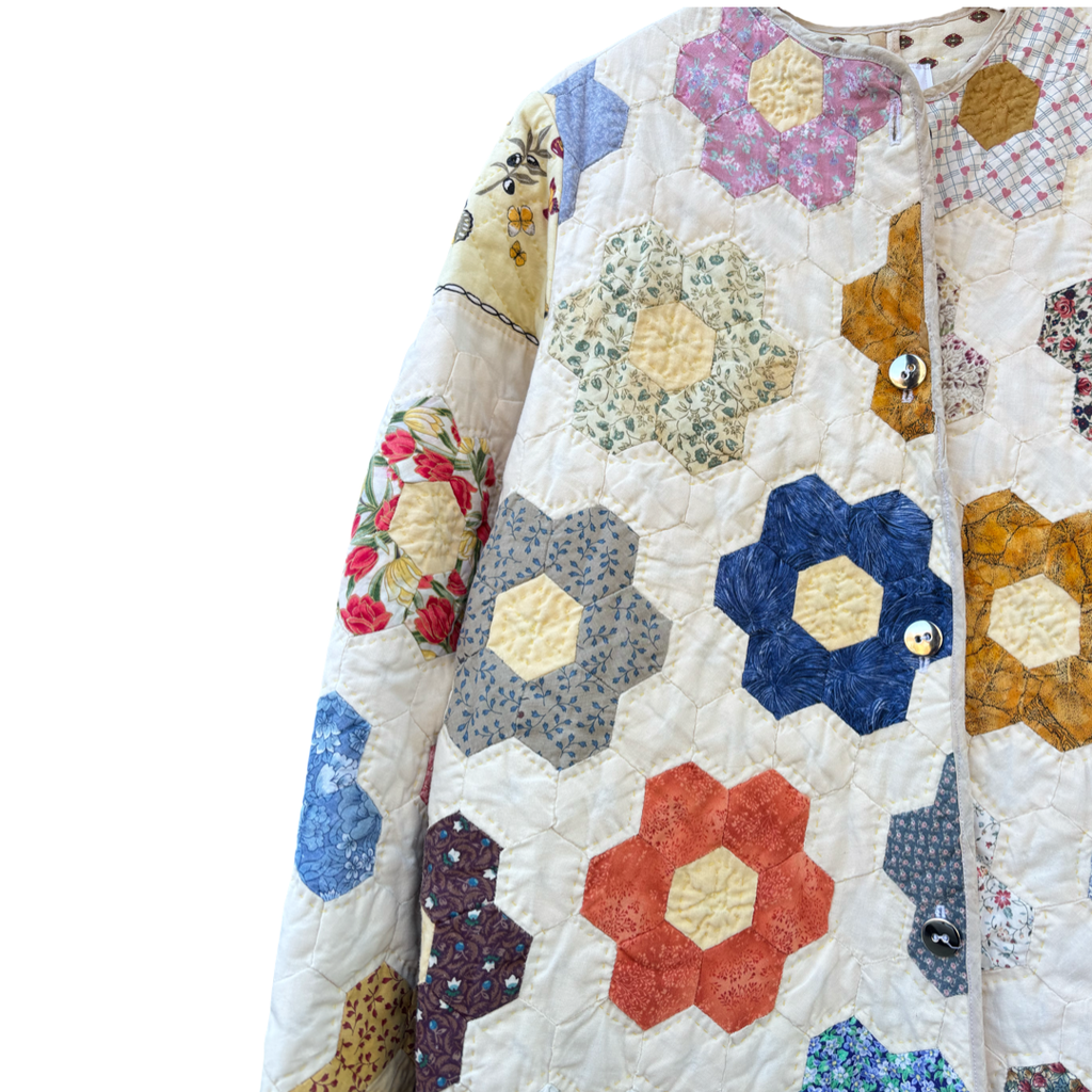 Quilt long coat
