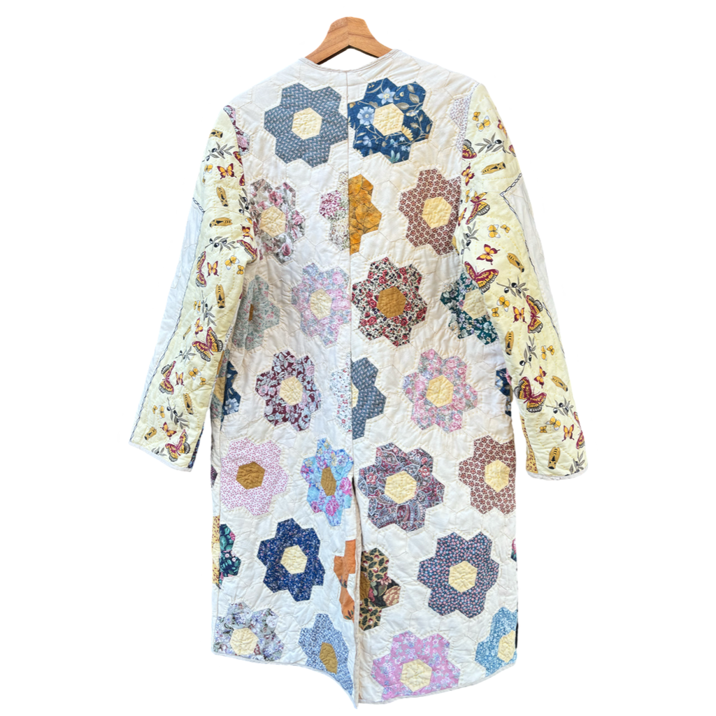Quilt long coat