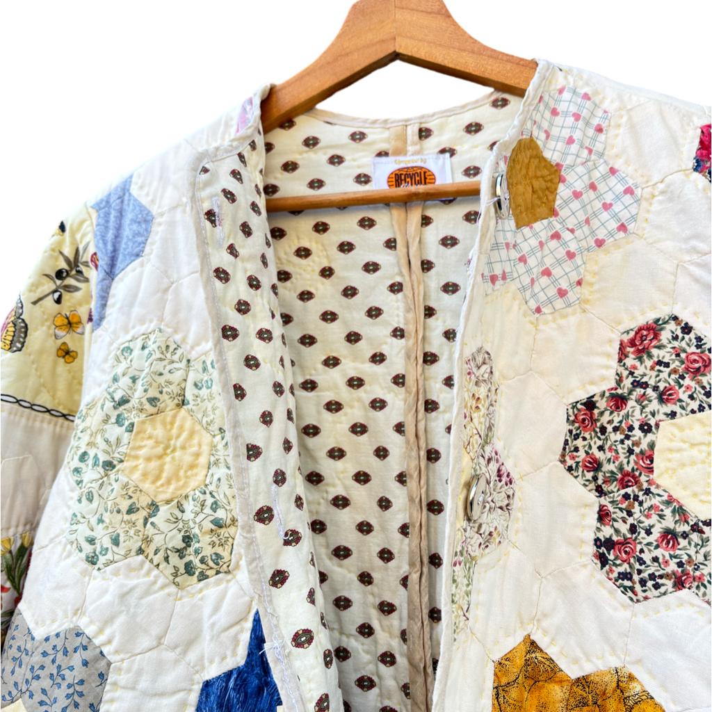 Quilt long coat