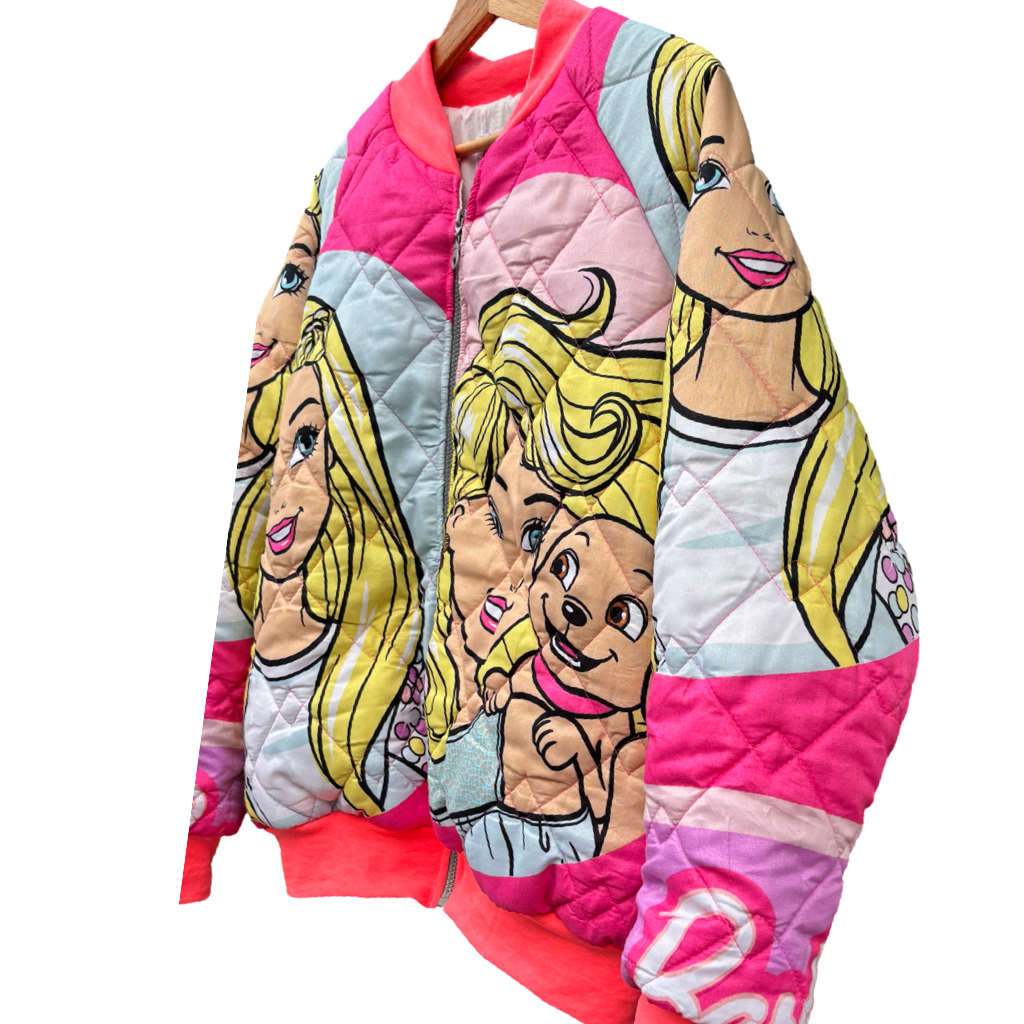 Barbie bomber - neon boord