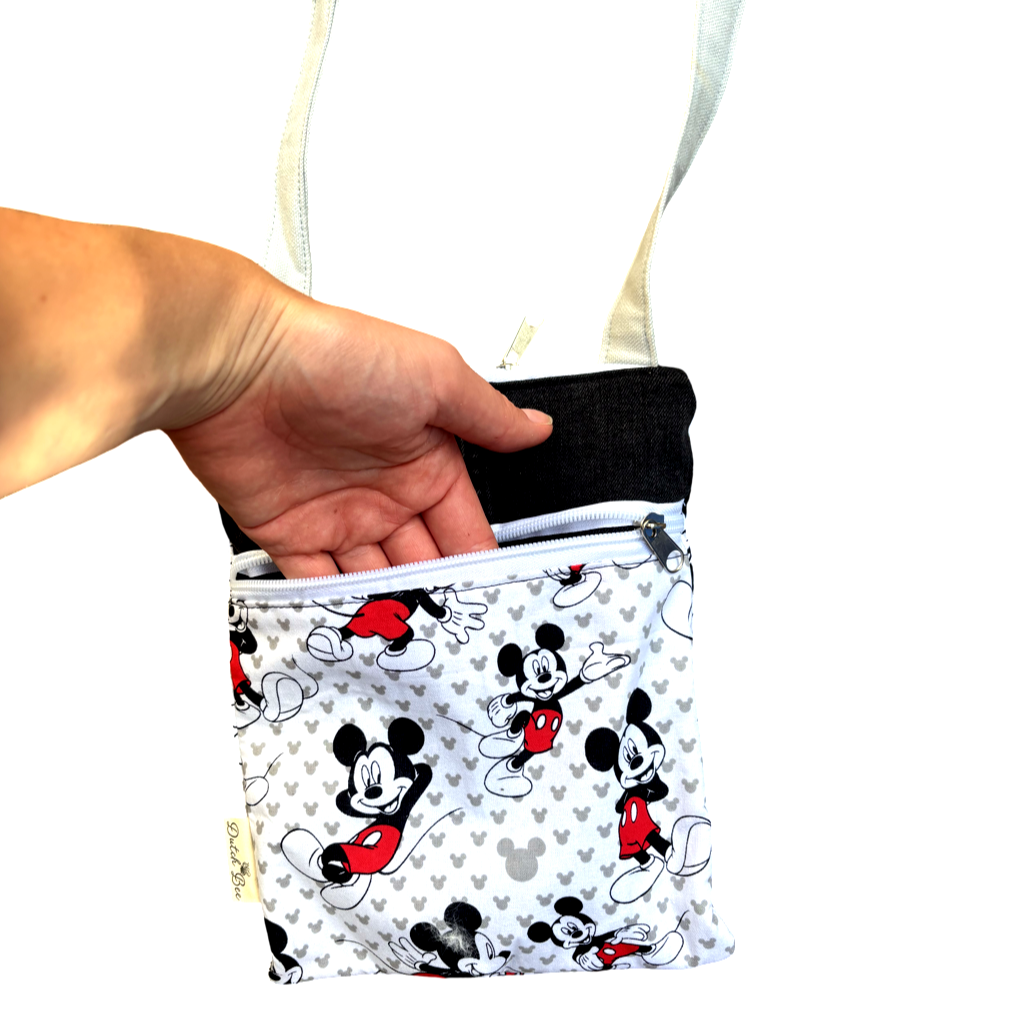 Mickey Mouse - upcycled cross bag