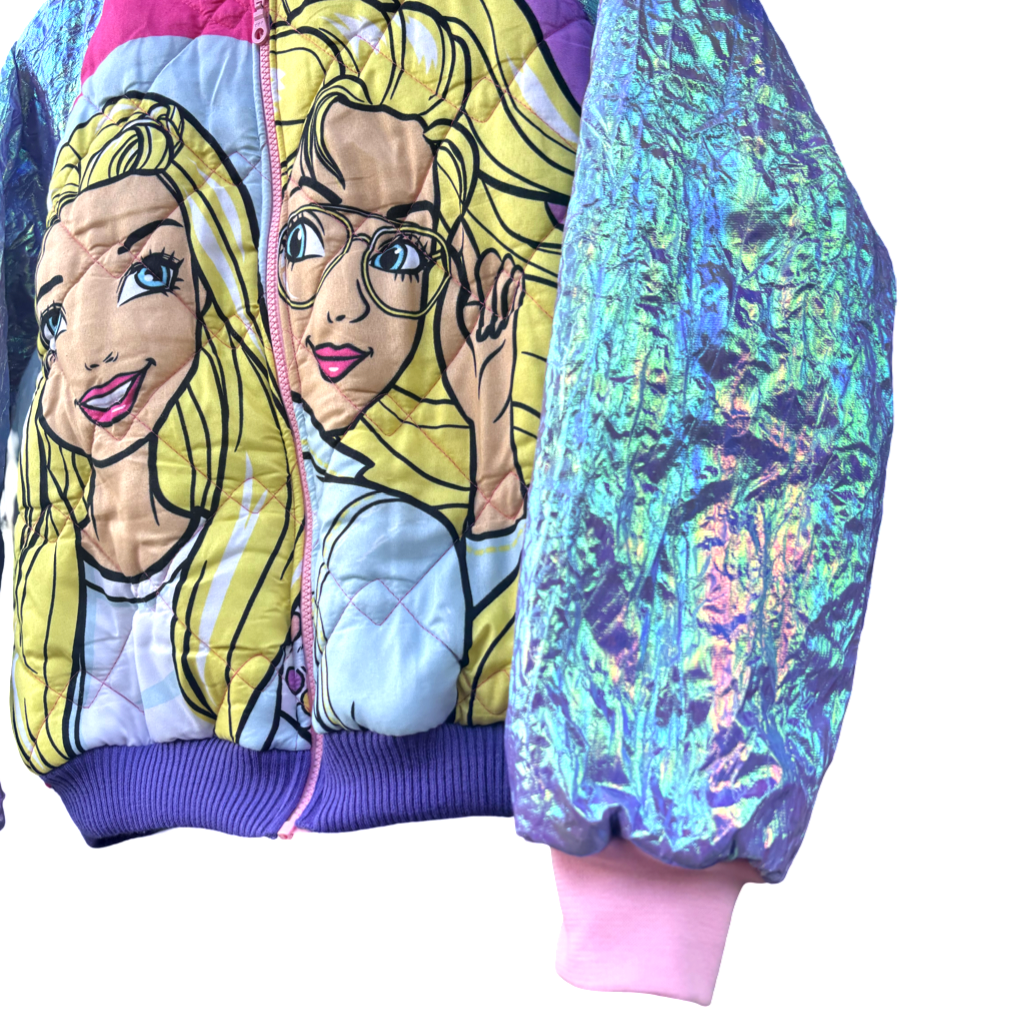 Barbie bomber - glitter mouw