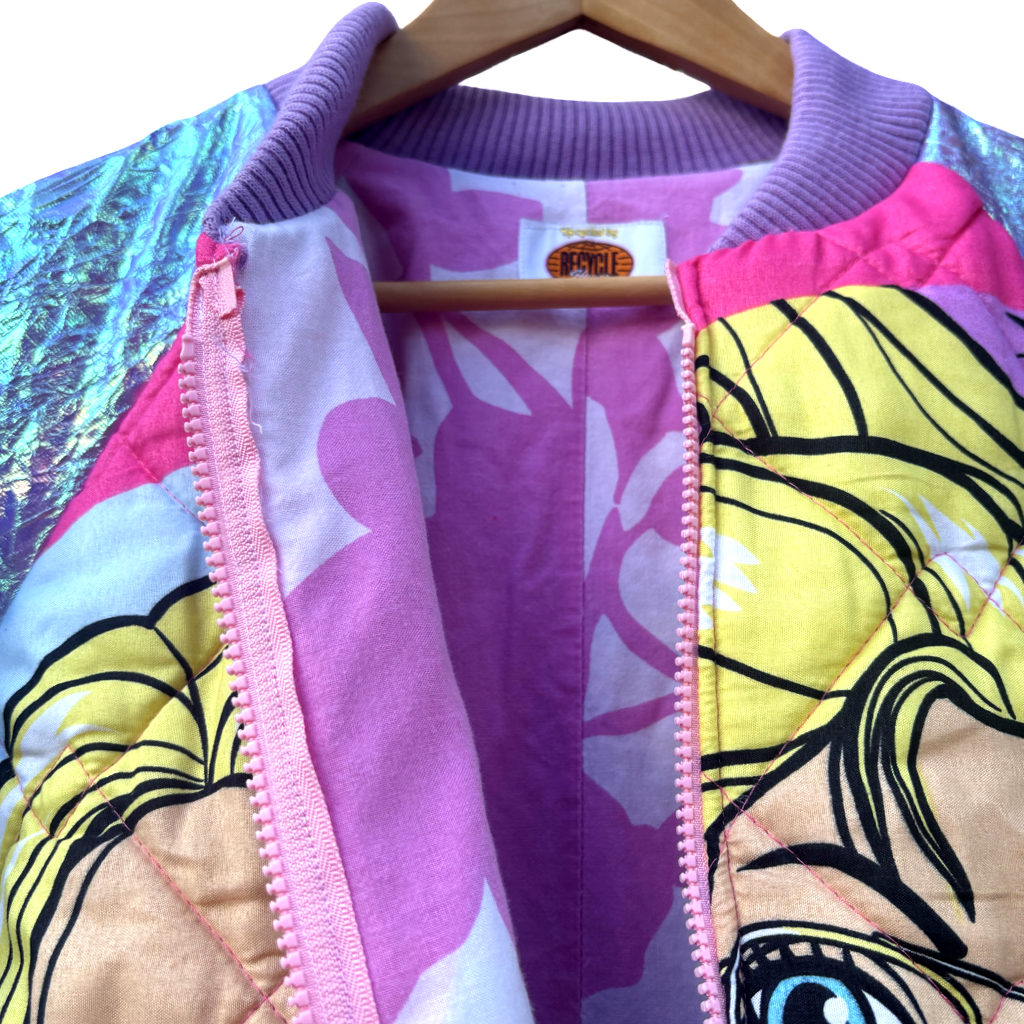 Barbie bomber - glitter mouw