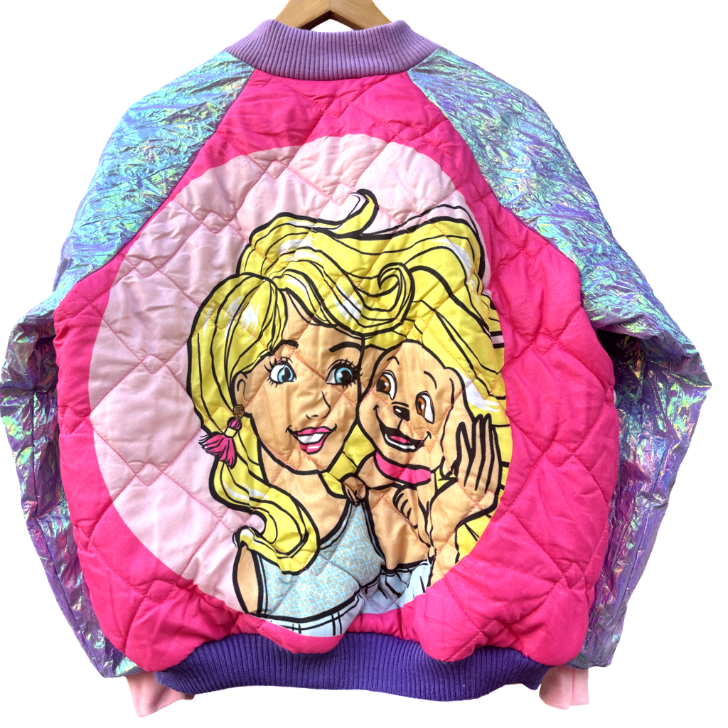 Barbie bomber - glitter mouw