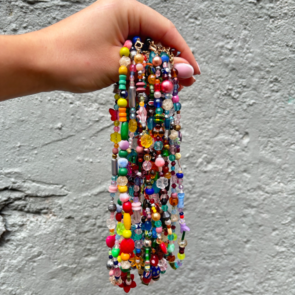 Ketting - van tweedehands rest kralen