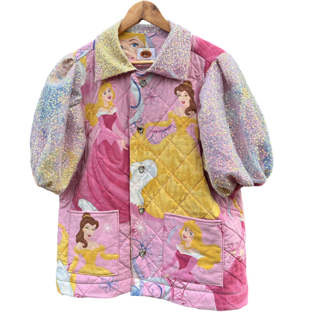 Disney Princess - werkersjas glitter mouw