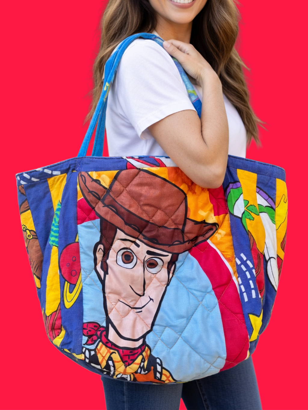 Tote bag - Quilted strokes Woody