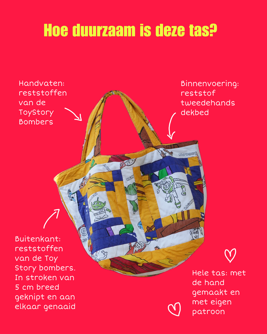 Tote bag - Quilted strokes mix