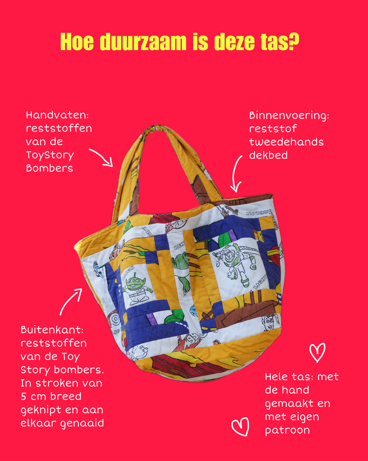 Tote bag - Quilted strokes mix